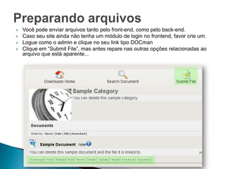 Tutorial DOCman em portugues