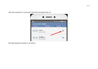 96 / 98
After the connection is successful, click Start and operate the car :
The final operation interface is as follows
 