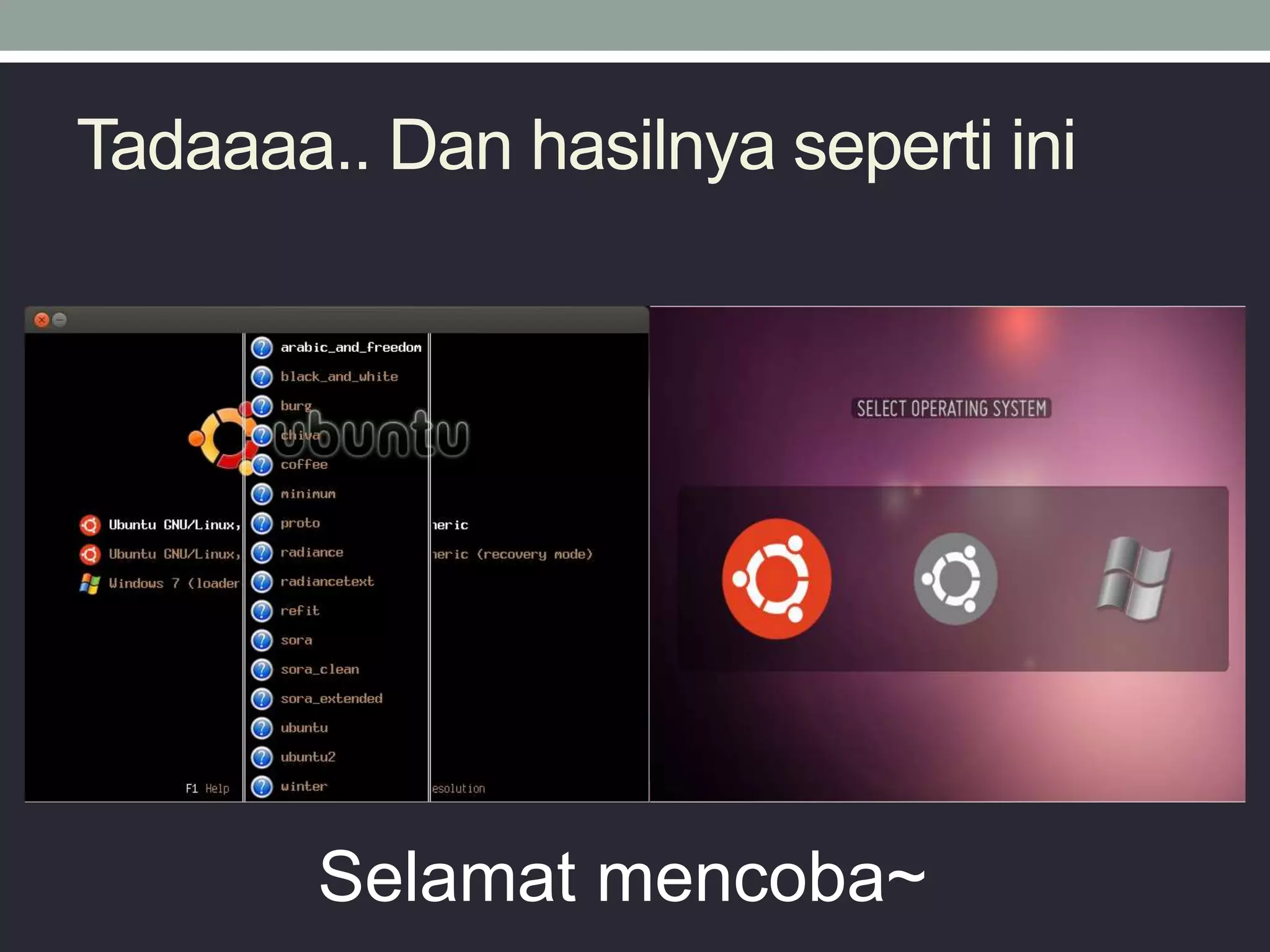 Tadaaaa.. Dan hasilnya seperti ini
Selamat mencoba~
 