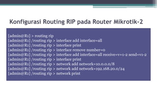 Dynamic Router Rip TUTORIAL DYNAMIC ROUTING RIP YANG MENGHUBUNGKAN 2 ROUTER.pptx
