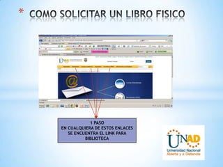 *
1 PASO
EN CUALQUIERA DE ESTOS ENLACES
SE ENCUENTRA EL LINK PARA
BIBLIOTECA