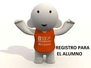 REGISTRO PARA EL ALUMNO