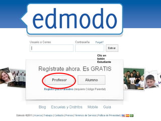 Clic en botón Estudiante