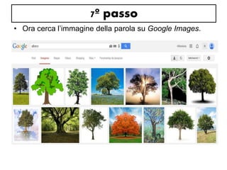 7º passo 
• Ora cerca l’immagine della parola su Google Images. 
 