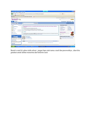 Tutorial e mail yahoo