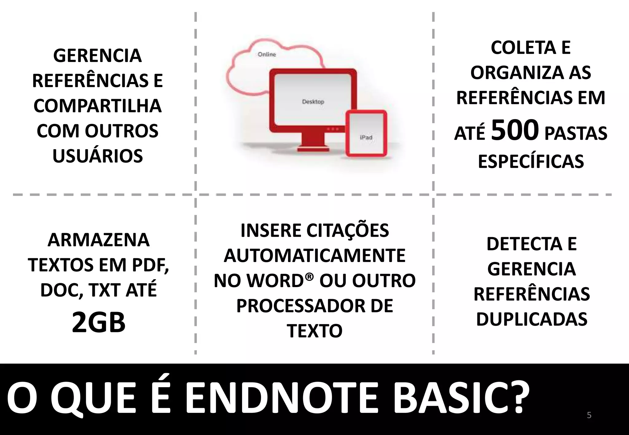 www.myendnoteweb.com	
  ACESSE:	
  
5	
  
CADASTRO	
  E	
  ACESSO	
  
CLIQUE	
  	
  
AQUI	
  
 