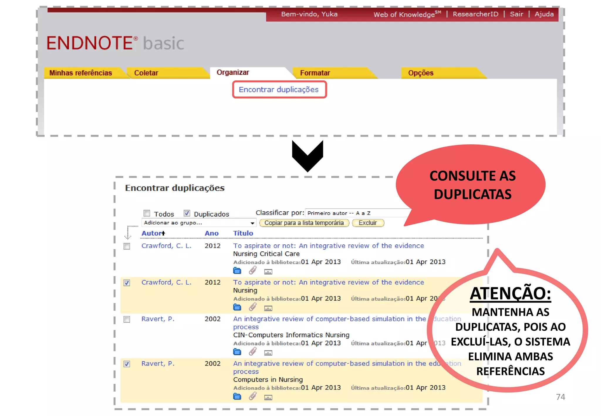 INSTALE	
  O	
  PLUG-­‐IN	
  NO	
  	
  
PROCESSADOR	
  DE	
  TEXTO	
  	
  
(WORD®,	
  NOTES®)	
  PARA	
  INSERIR	
  
AUTOMATICAMENTE	
  
A	
  CITAÇÃO	
  E	
  NORMALIZAR	
  AS	
  
REFERÊNCIAS	
  
74	
  
FORMATAR:	
  PLUG-­‐IN	
  DO	
  CITE	
  WHILE	
  YOU	
  WRITE	
  
 