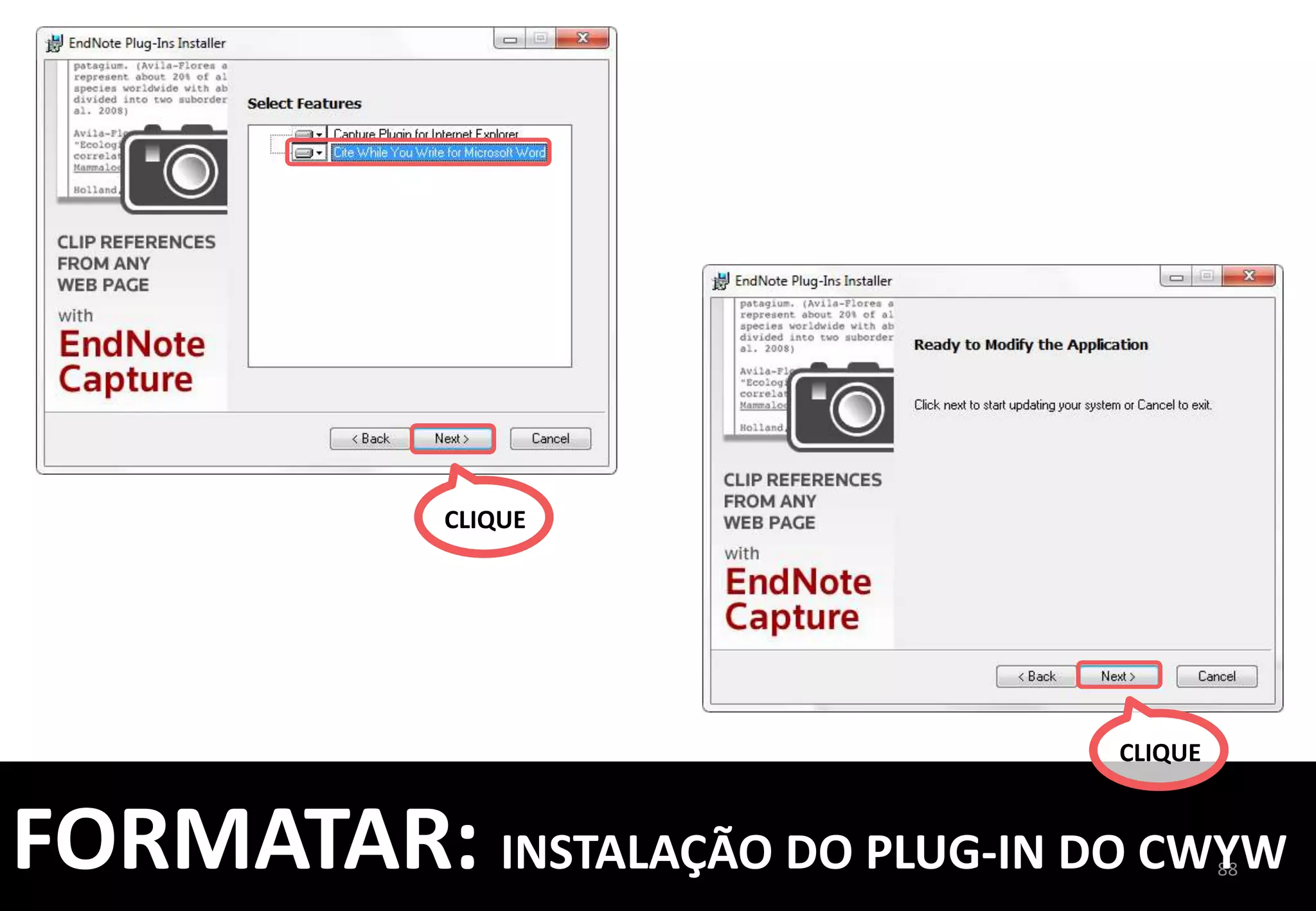 88	
  
POR	
  
EXEMPLO	
  
ESTILO	
  VANCOUVER	
  
O	
  TÍTULO	
  NÃO	
  VEIO	
  
ABREVIADO	
  
EX.:	
  J	
  Adv	
  Nurs.	
  ESTILO	
  VANCOUVER	
  
A	
  PAGINAÇÃO	
  FINAL	
  	
  
VEIO	
  INCORRETA	
  
EX.:	
  1171-­‐81	
  
FORMATAR:	
  COMO	
  USAR	
  O	
  PLUG-­‐IN	
  
 