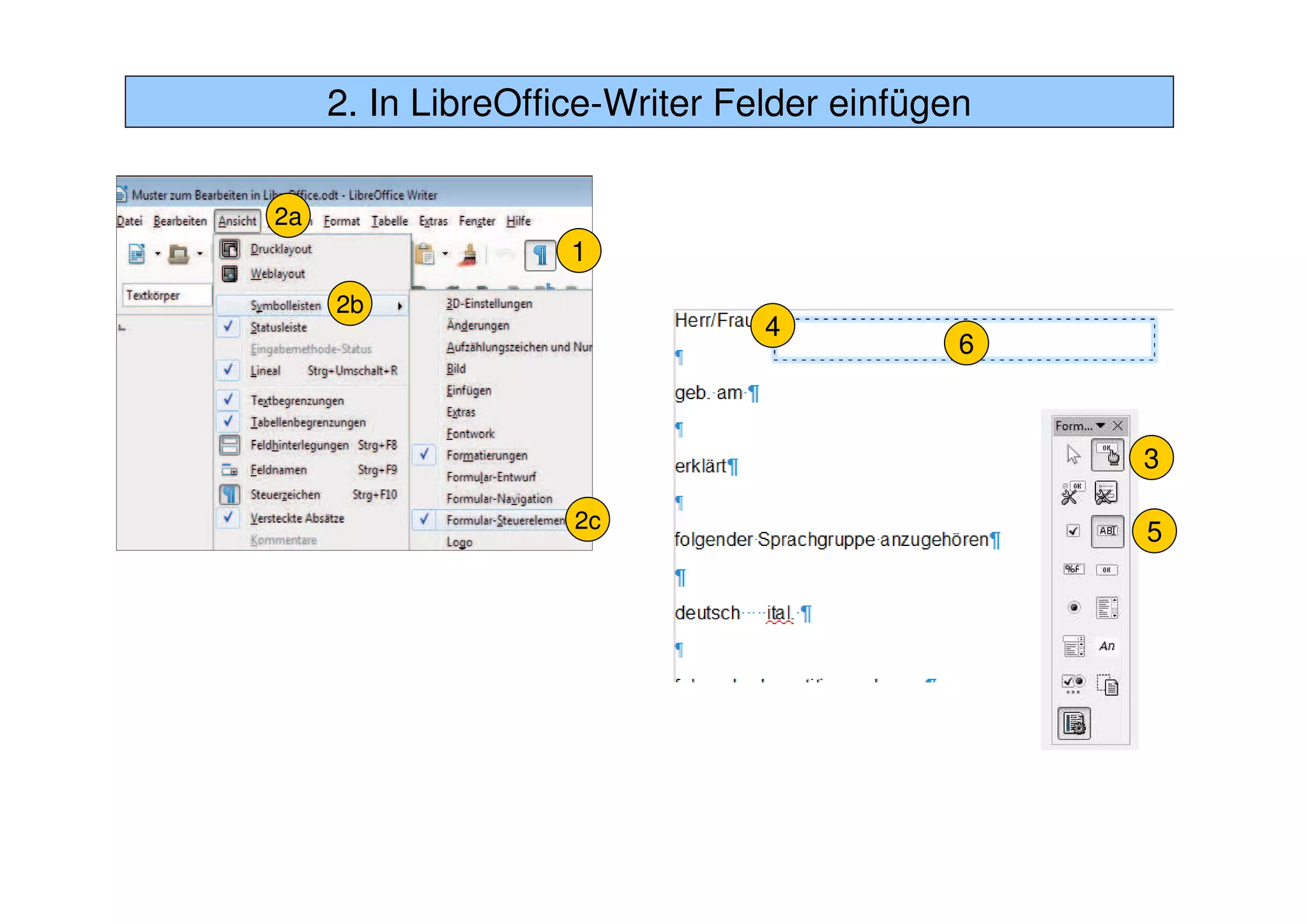 Tutorial: Beschreibbare PDF erstellen mit libre-office-writer | PDF ...