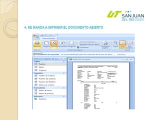 4. Se manda a imprimir el documento abierto