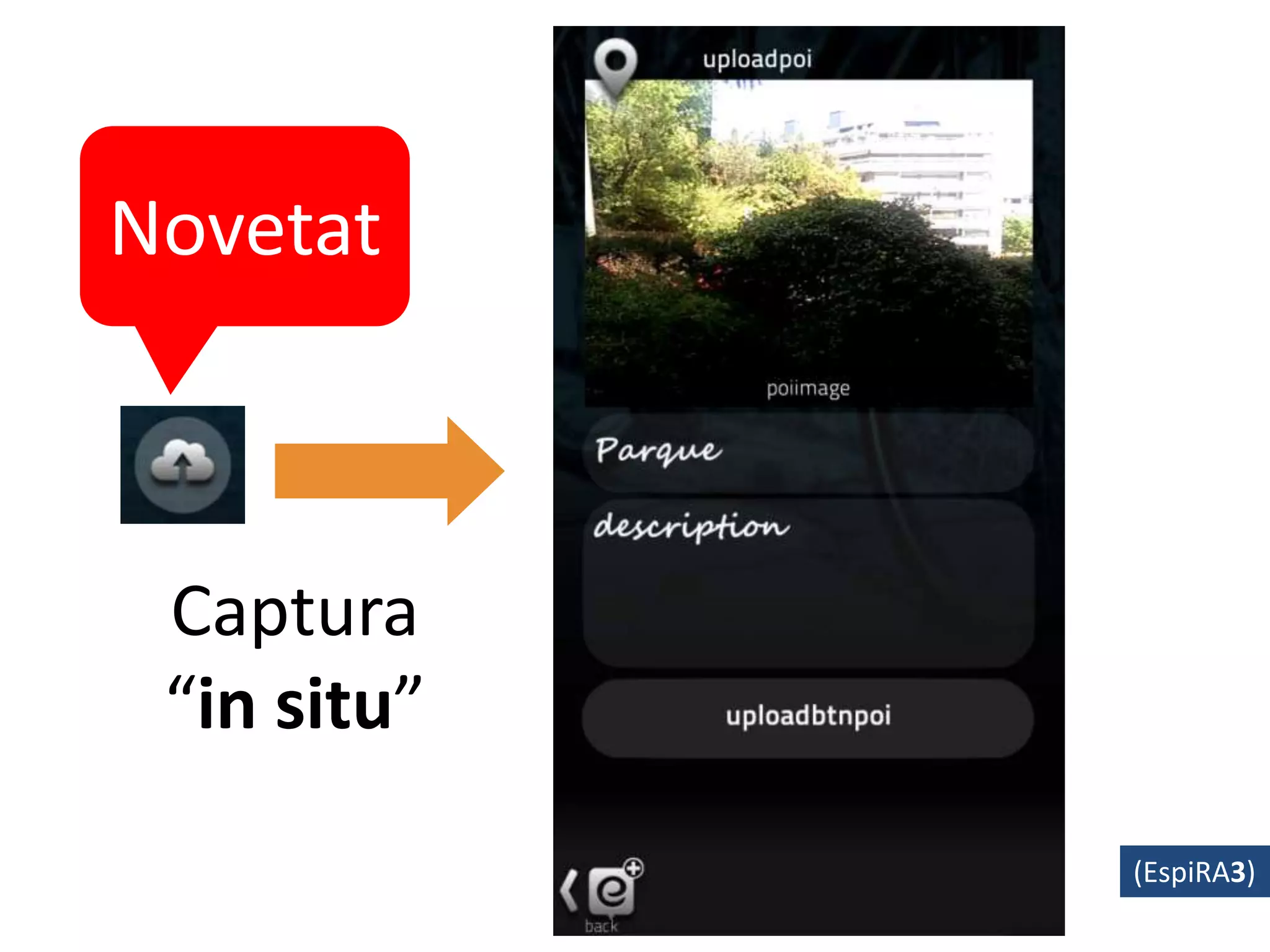 (EspiRA3)
Captura
“in situ”
Novetat