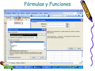 Fórmulas y Funciones
 