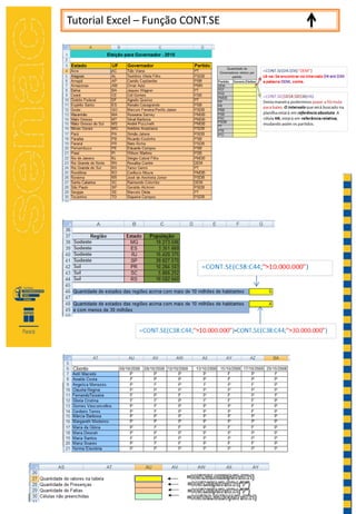 Tutorial Excel – Função CONT.SE
 