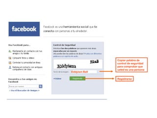 Copiar palabra de  control de seguridad  para comprobar que  usted es una persona  Registrarse Eddyism Ball 