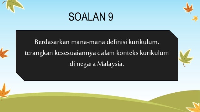 Perkaitan Definisi Kurikulum Dgn Konteks Kurikulum Di Malaysia