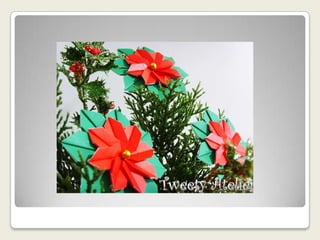 Tutorial flor de natal