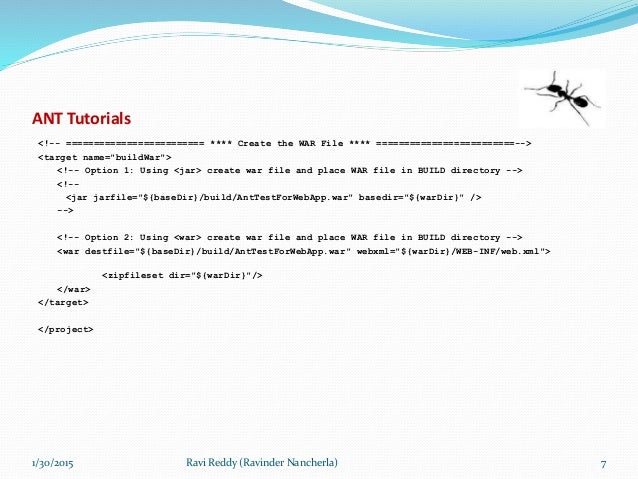 apache ant tutorial apache ant tutorial