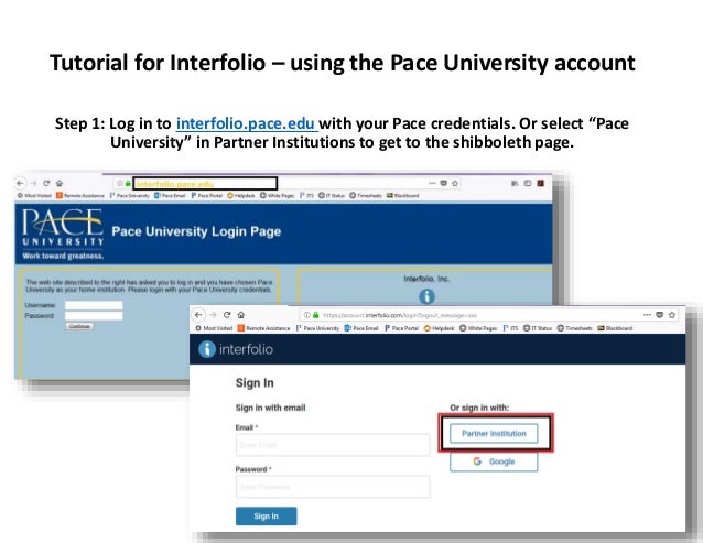 Tutorial For Candidates Using Pace University