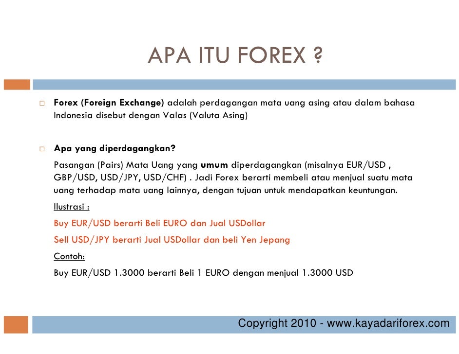 Apa itu forex market