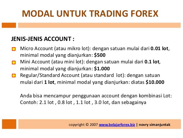 0.01 lot forex