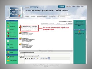 Seminario "El arte contemporáneo en el
aula I"