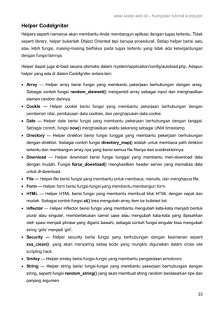 Tutorial framework codeigniter[fatihware.web.id] | PDF