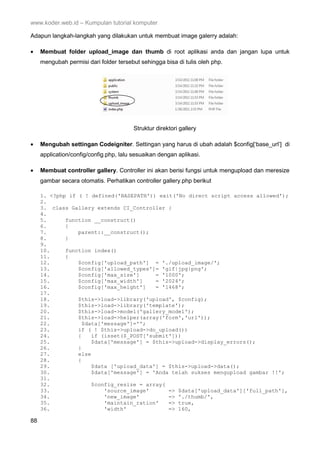 Tutorial framework codeigniter[fatihware.web.id] | PDF