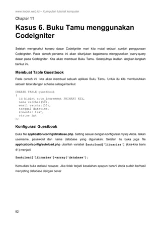 Tutorial framework codeigniter[fatihware.web.id] | PDF