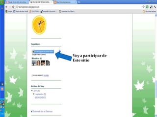 Voy a participar deEste sitio