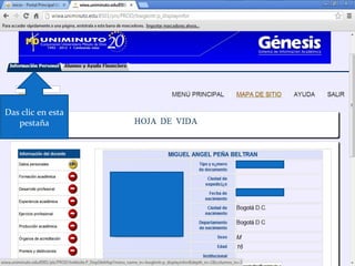 Das clic en esta
   pestaña
 