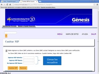 Llenas los
recuadros
 