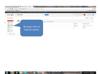 4to paso cilck en
 hoja de calculo
 