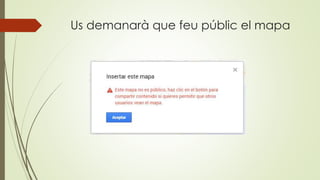 Us demanarà que feu públic el mapa
 