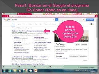 Elije la
primera
opción y da
doble Clic
 