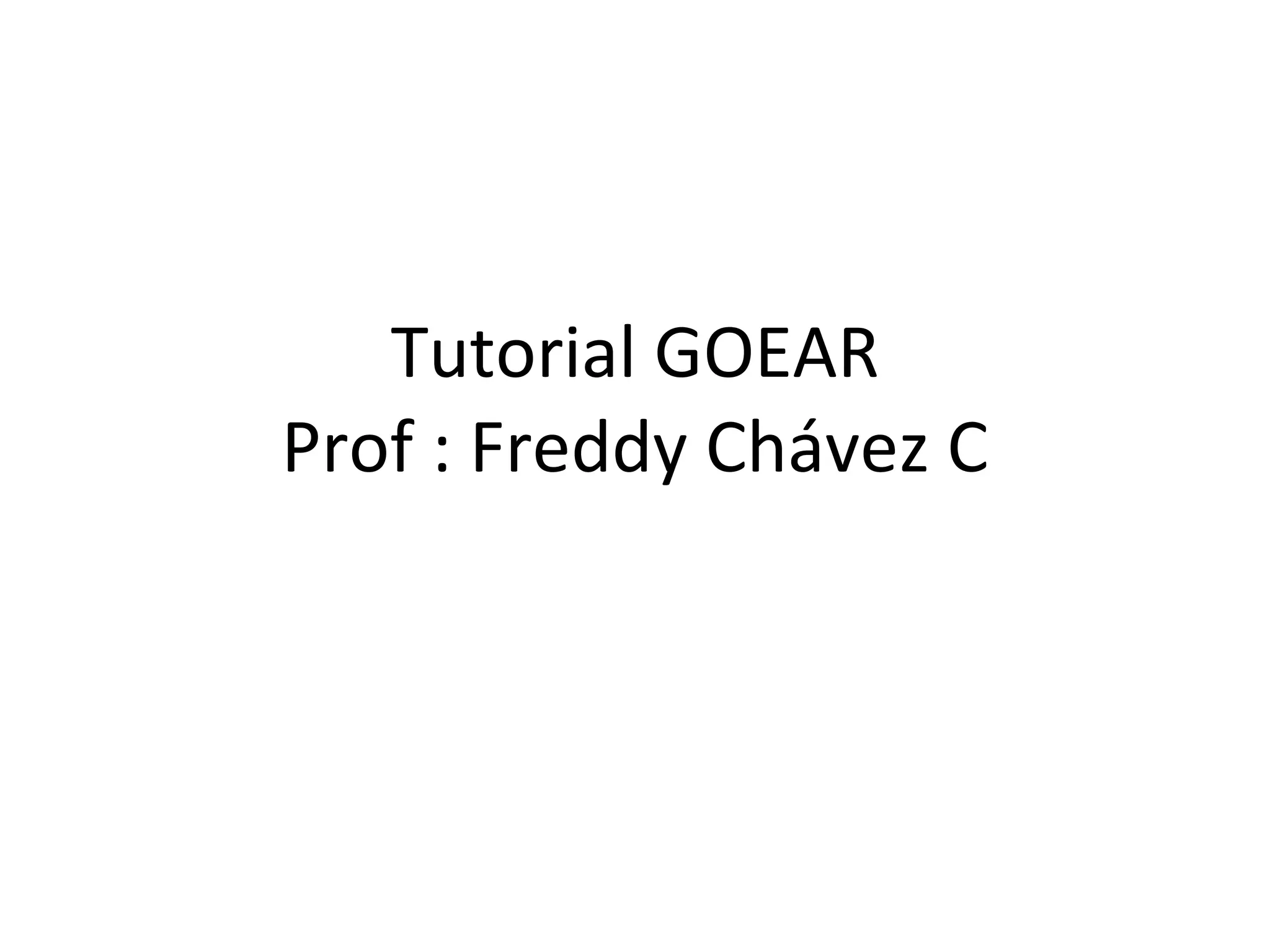 Tutorial goear