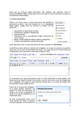 Tutorial google docs | PDF