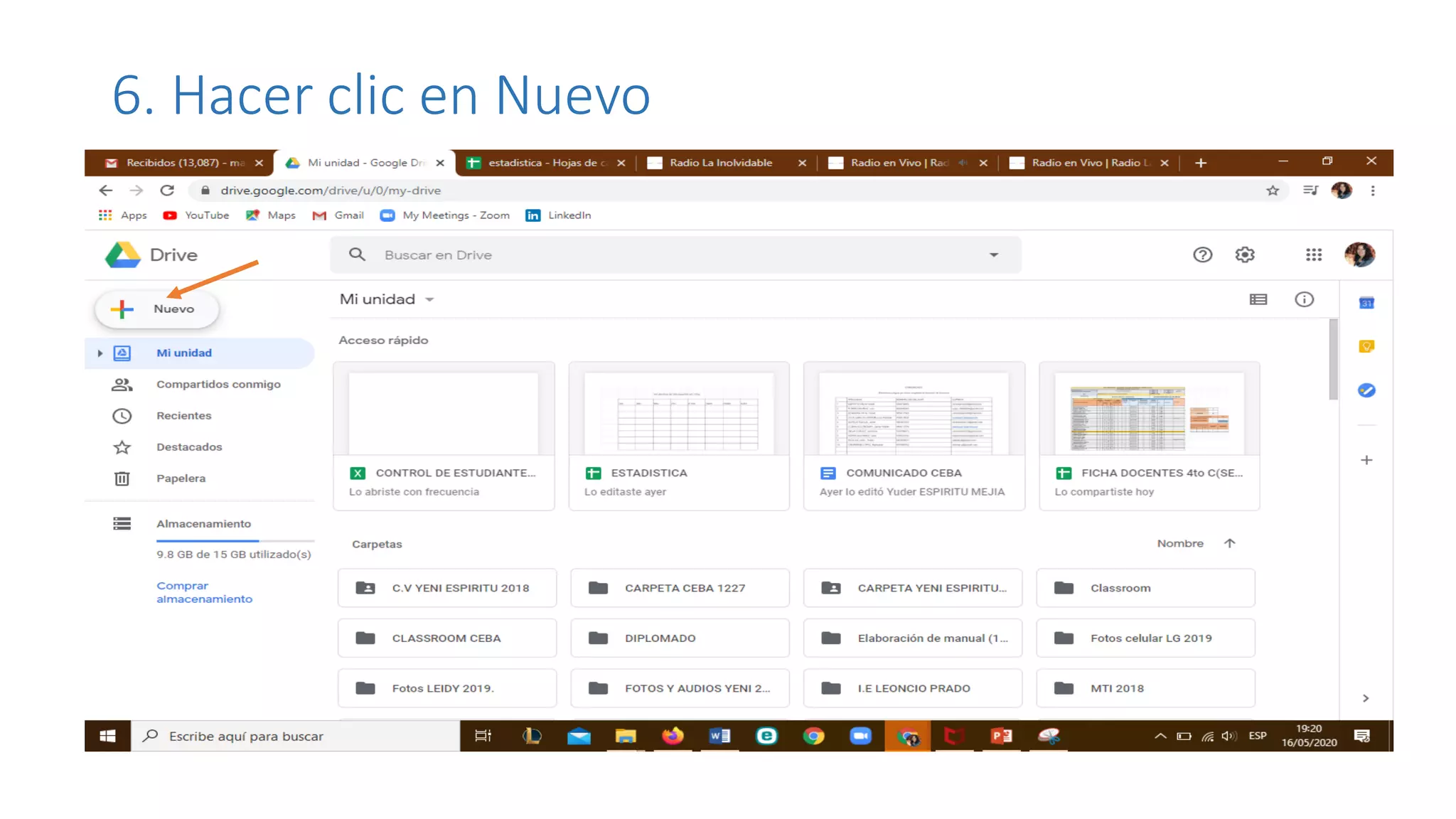 6. Hacer clic en Nuevo
 