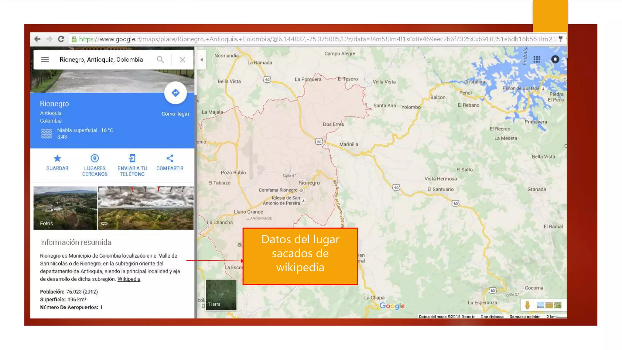 Datos del lugar
sacados de
wikipedia
 