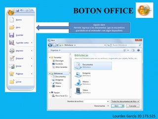 BOTON OFFICE Lourdes García 20.173.525 