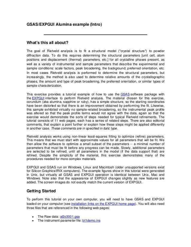 Crystal structure refinement Crystal structure refinement