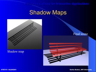 Shadow Maps Shadow map Final scene 