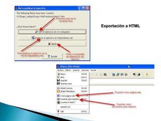 Exportación a HTML   