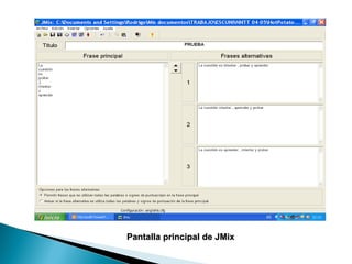 Pantalla principal de JMix 