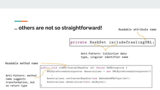 … others are not so straightforward!
 