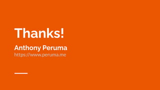 Thanks!
Anthony Peruma
https://www.peruma.me
 