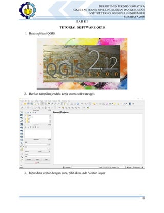 SIG : Tutorial Software ILWIS, QGIS, dan GRASS | PDF
