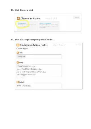 16. Klick Create a post
17. Akan ada tampilan seperti gambar berikut
16. Klick Create a post
17. Akan ada tampilan seperti gambar berikut
16. Klick Create a post
17. Akan ada tampilan seperti gambar berikut
 