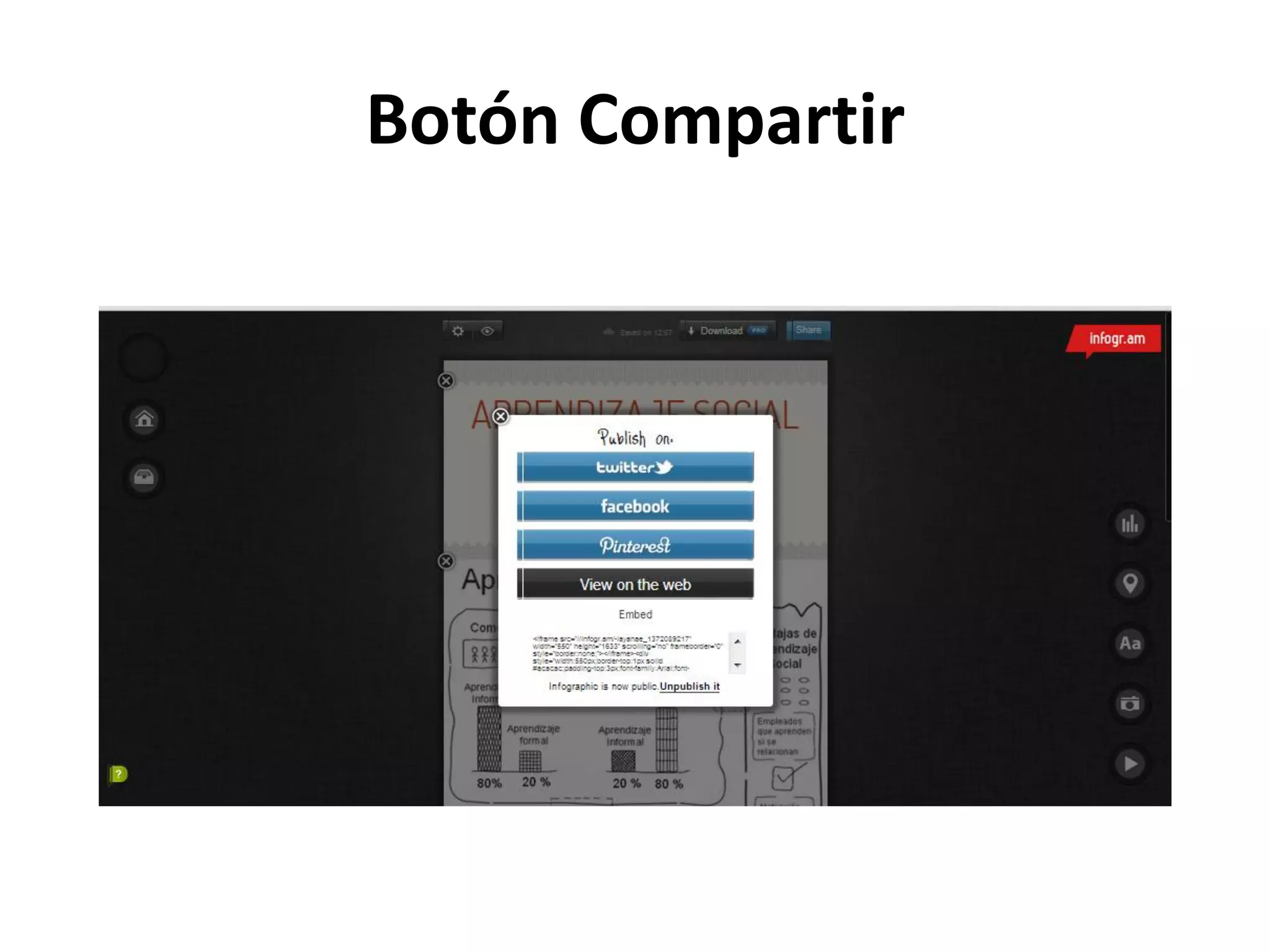Botón Compartir