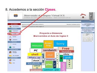 8. Accedemos a la sección Clases.

 