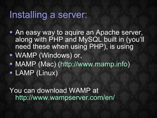 Beginners PHP Tutorial | PPT